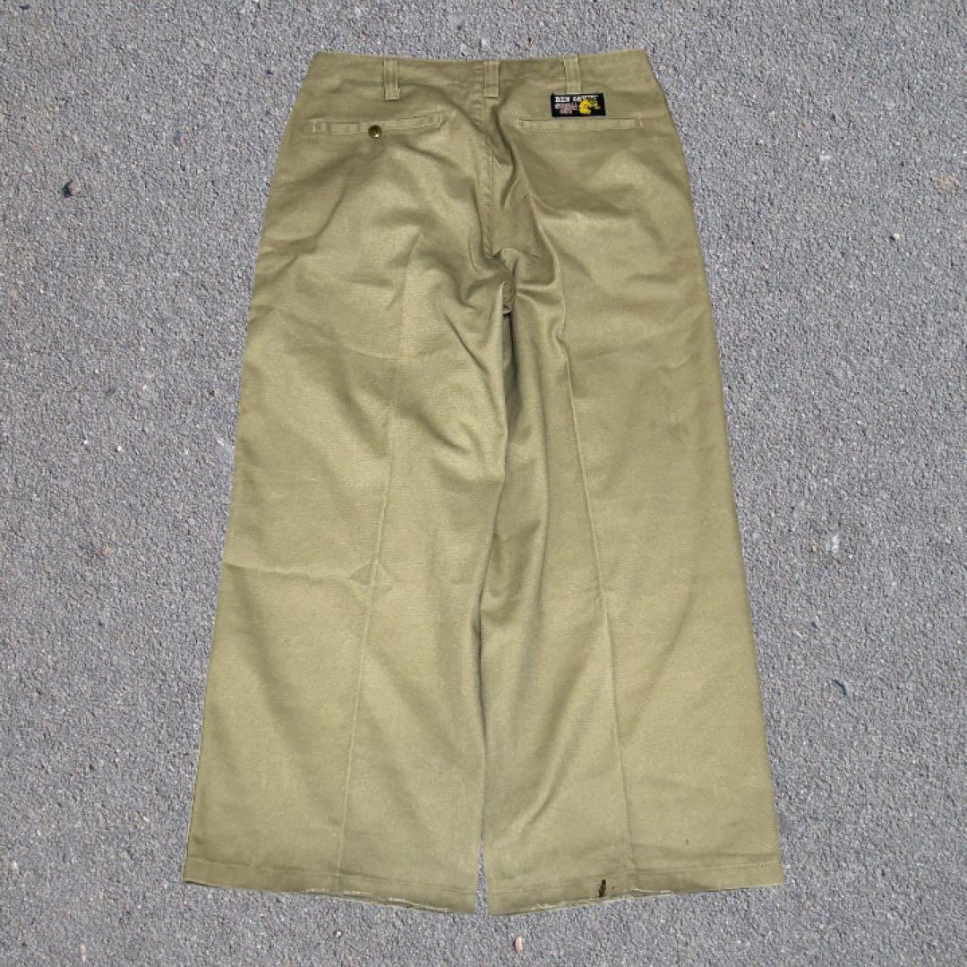 【美品】90s BEN DAVIS ゴリラカット ワークパンツ チノパン 極太