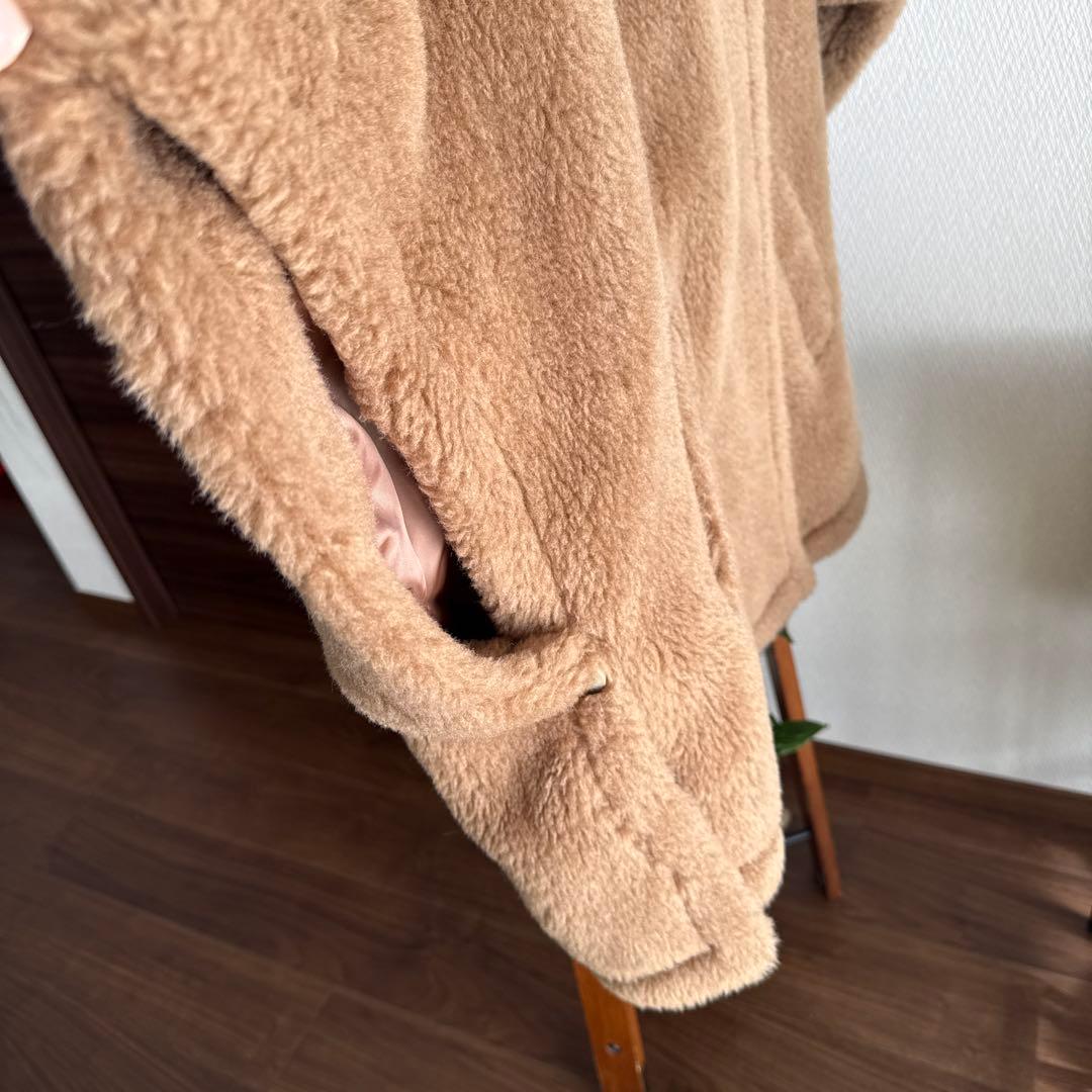 ベアポンチョコート　ケープコート　ボア　Sサイズ