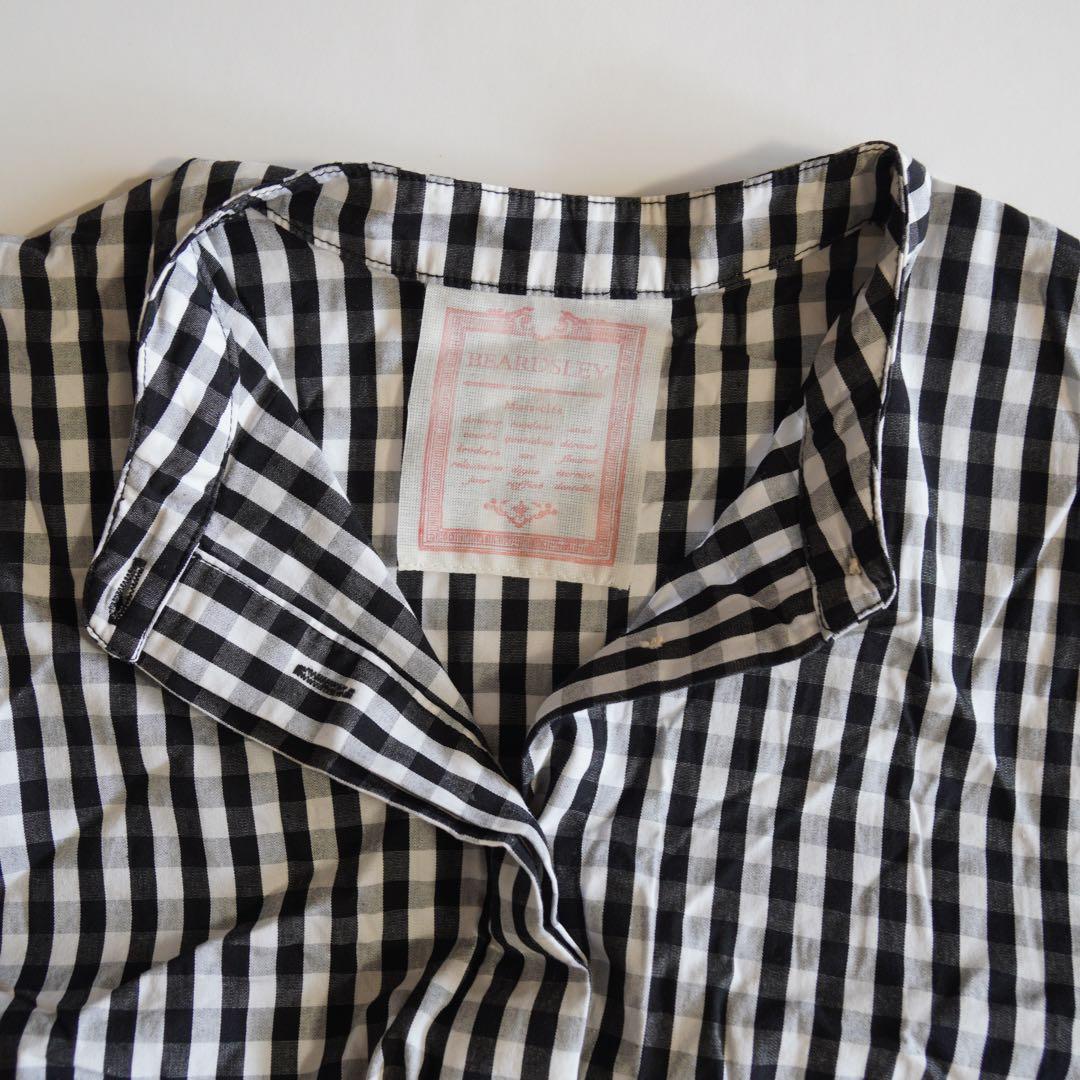 ビアズリー　ギャザーワンピース　ギンガムチェック　サイズ1