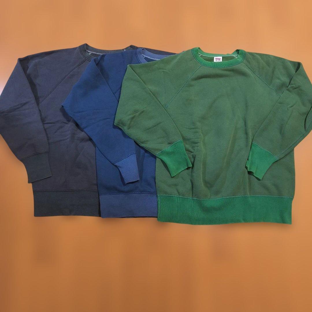 バーンズBurnsヴィンテージ　ラグランスウェット 3色セット　Lサイズ