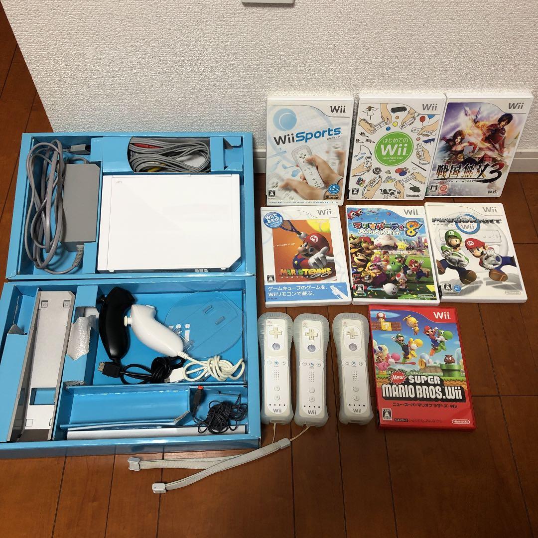 Nintendo Wii 本体とソフト7本セット