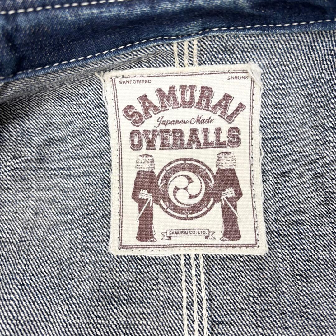 サムライジーンズ ヘヴィーオンス チンスト デニム カバーオール 40