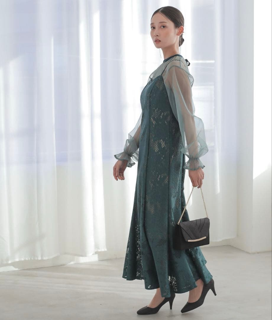 kana チュールボレロセット メニーウエイ パーティー ドレス S ミント