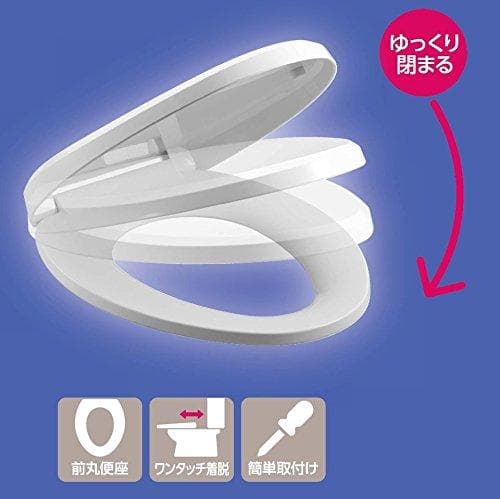 SANEI(旧社名:三栄水栓製作所)普通便座 前丸便座 ソフト閉止 簡単取付 *