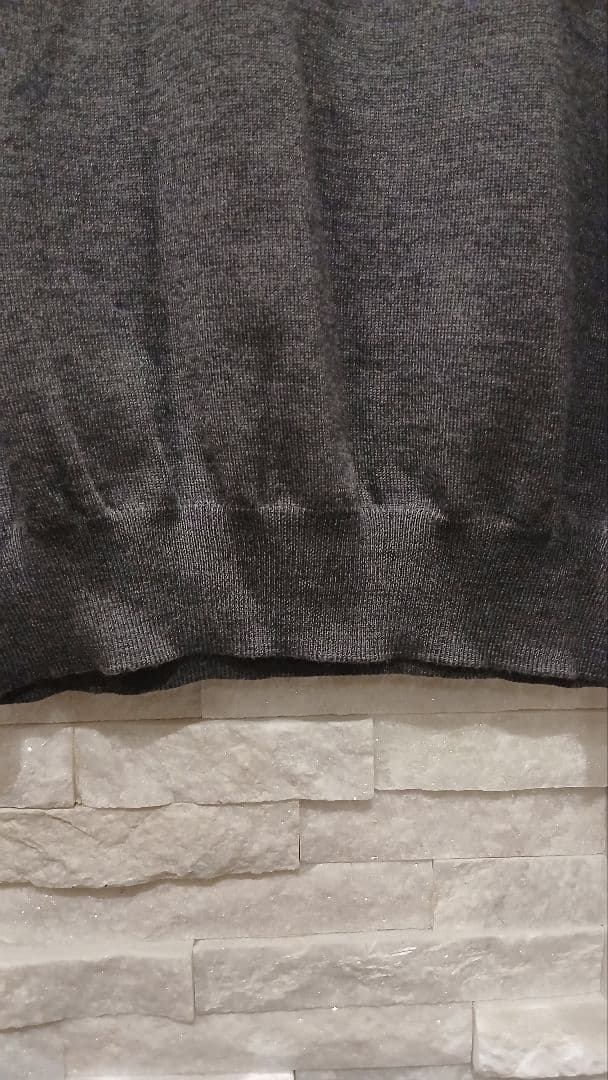 イタリア製 グランサッソ 12ゲージウール モックネックニット50 XL