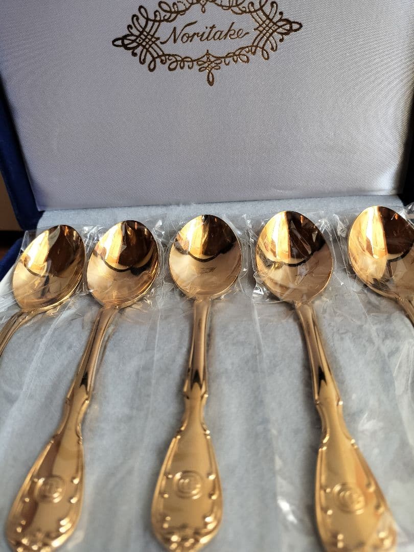 Noritake 金メッキ スプーンセット 5本と6本