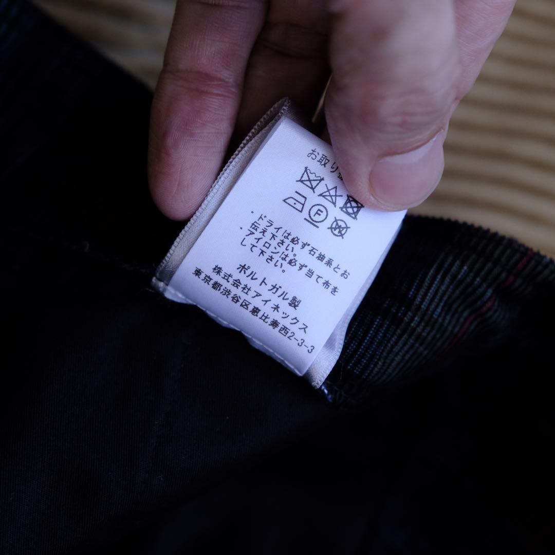 美品BERNARD ZINSコーデュロイチェックパンツSPENDER 44