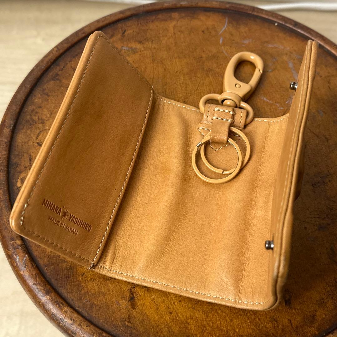 MIHARA YASUHIRO 炙り出しレザーキーケース