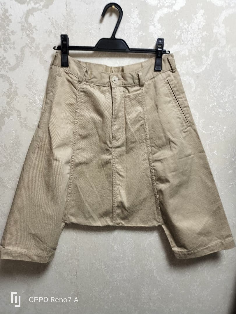 COMMEdesGARCONS コムコム サルエルパンツ ブラック　ベージュ