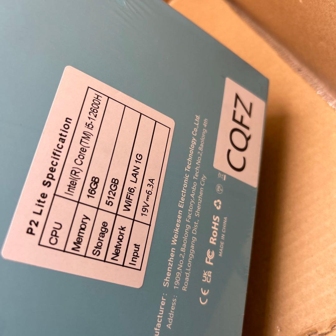 インテル ミニPC i5 12600H 16G/512G