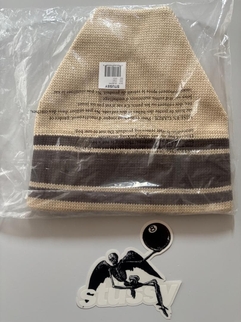 STUSSY WALES BONNER BEANIE ステッカー付き