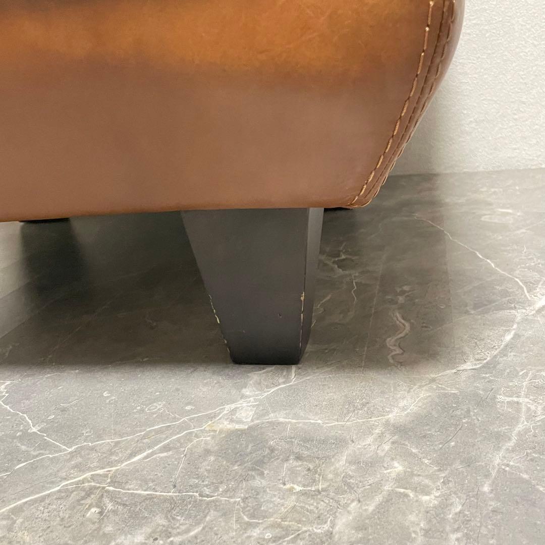 アクタス five by five 本革オットマン　スツール