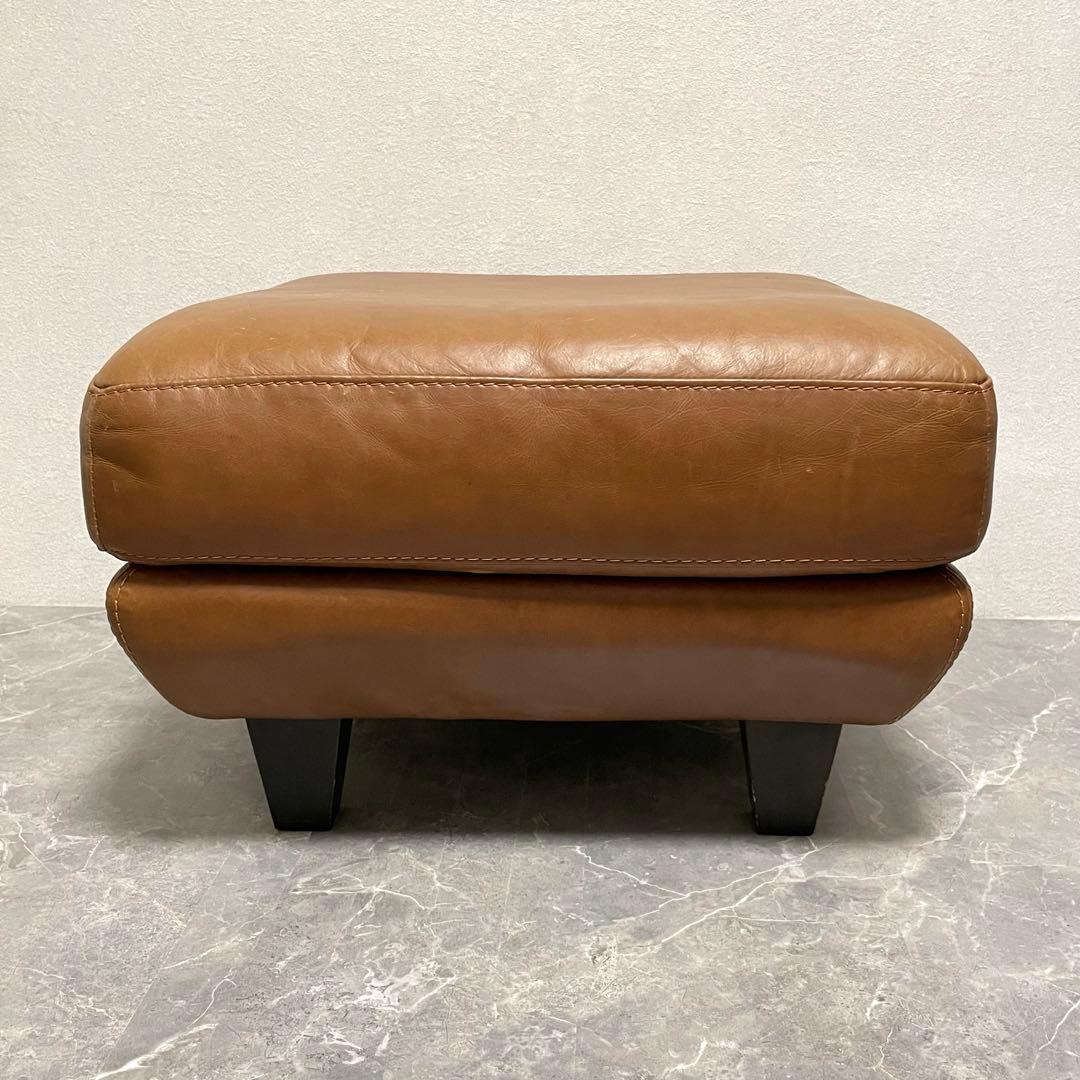 アクタス five by five 本革オットマン　スツール