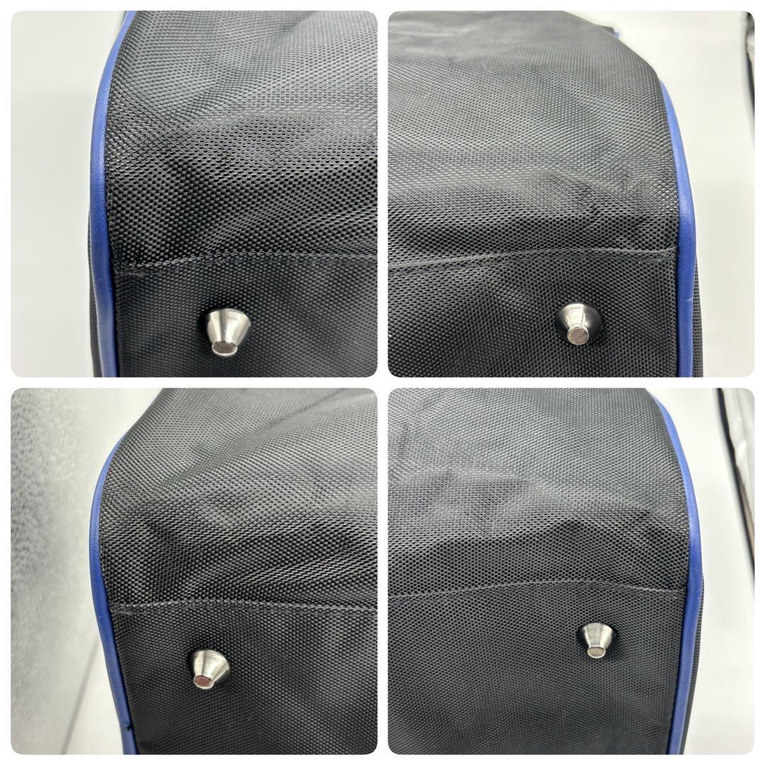 【未使用級】ヴェルサーチ ボストンバッグ 黒 旅行用カバン 2way ショルダー