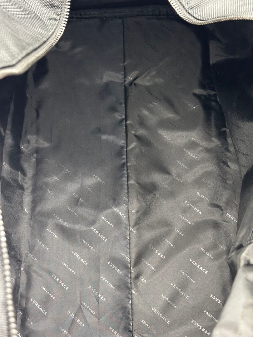 【未使用級】ヴェルサーチ ボストンバッグ 黒 旅行用カバン 2way ショルダー