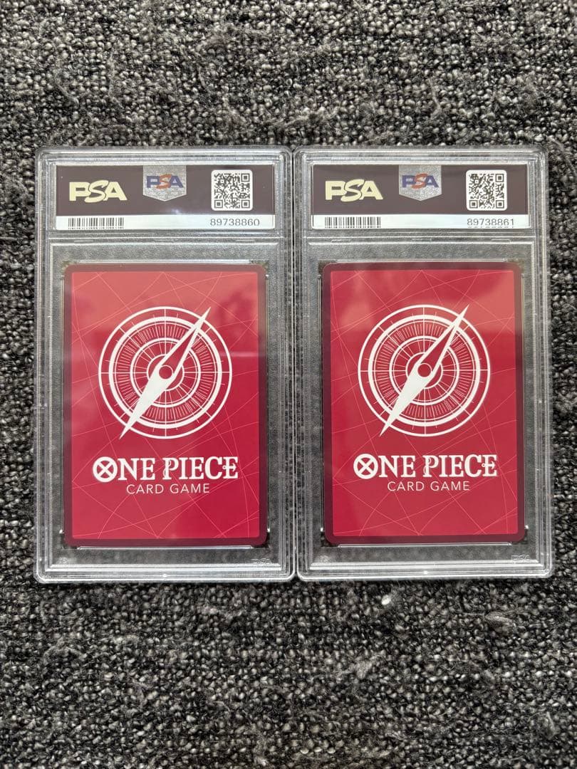 【PSA10連番】ルフィ レカフィグ プロモ ワンピースカード 金文字