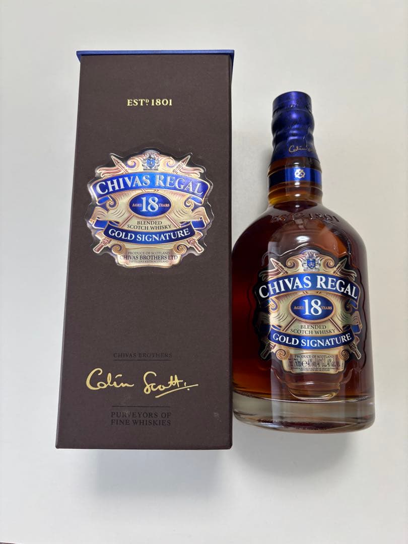 シーバスリーガル18GOLD SIGNATURE箱付40度750ml