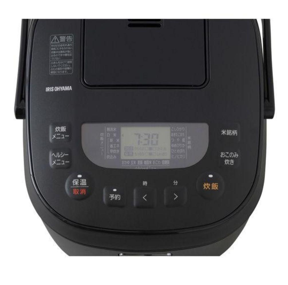 アイリスオーヤマ/ジャー炊飯器10合/ブラック/銘柄炊き