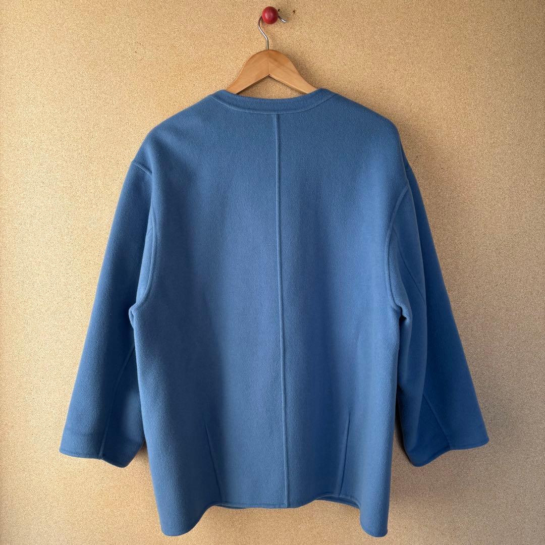 人気 スローブイエナ ハミルトン ダブルフェイスショートコート ライトブルー