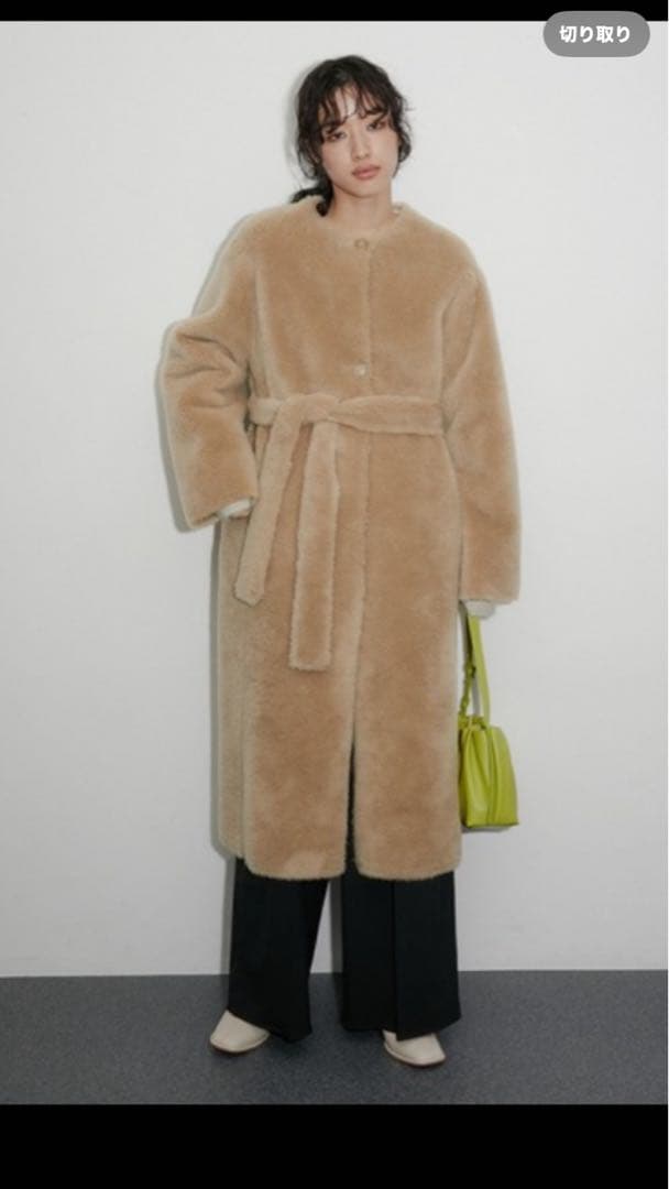 ADAM ET ROPÉ FEMME レディフェイクボアコート