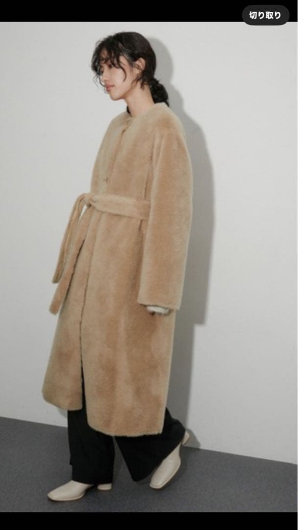 ADAM ET ROPÉ FEMME レディフェイクボアコート