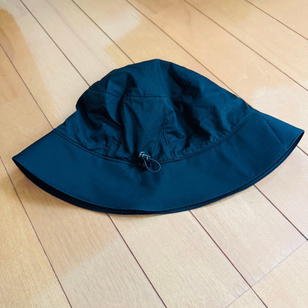 アークテリクス エアリオス バケットハット フロントロゴ ブラック S-M