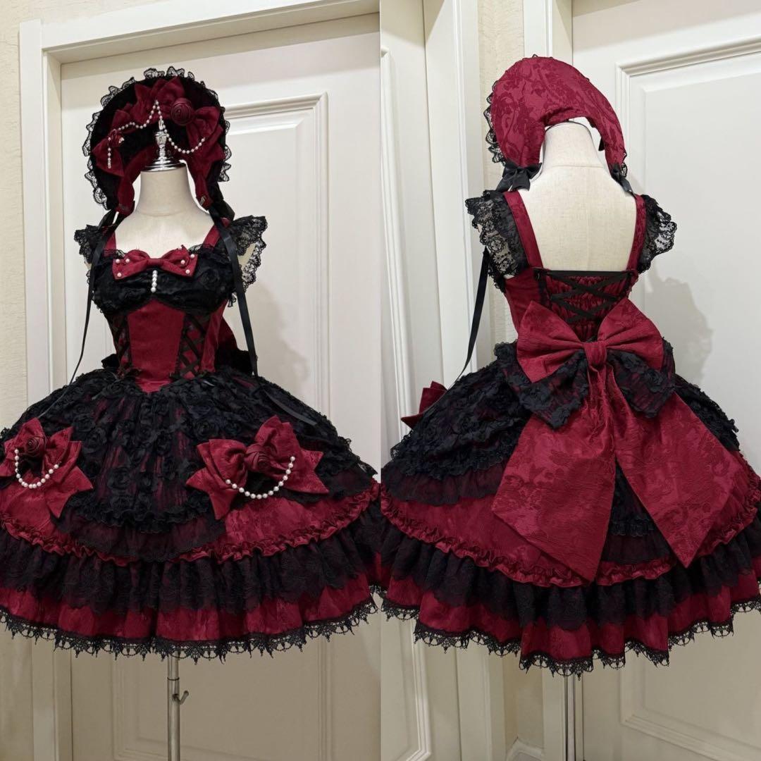 【プロフ必須★】ゴスロリドレスとブラウスセット Lサイズ