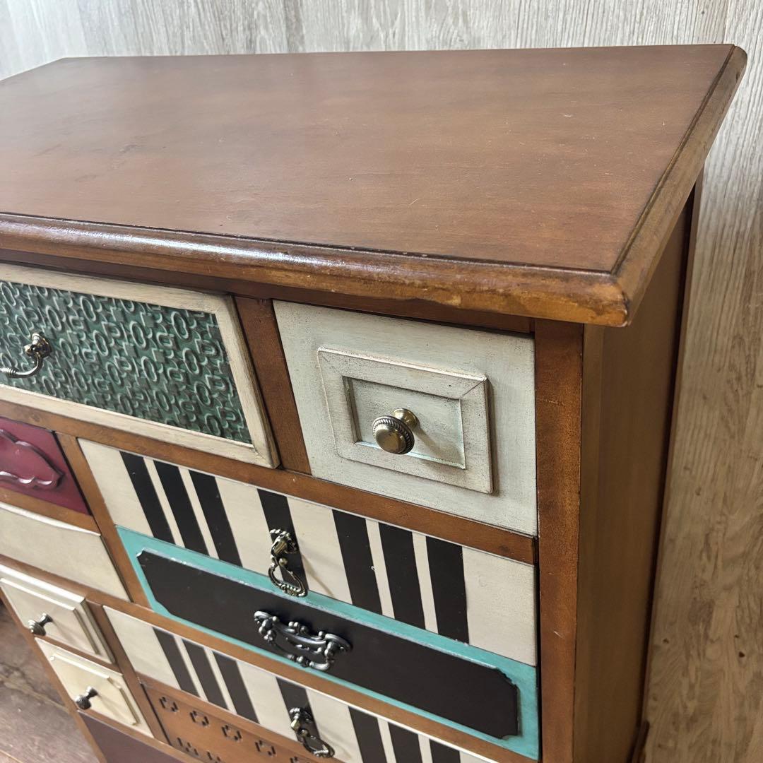 パルナサス チェスト 欧風家具 カラフル タンス キャビネット インテリア 猫脚