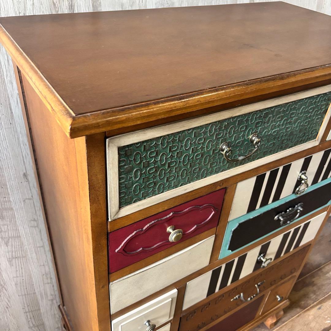 パルナサス チェスト 欧風家具 カラフル タンス キャビネット インテリア 猫脚