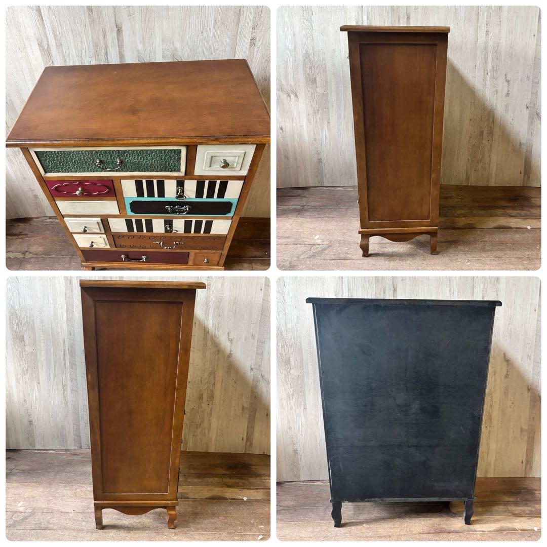 パルナサス チェスト 欧風家具 カラフル タンス キャビネット インテリア 猫脚