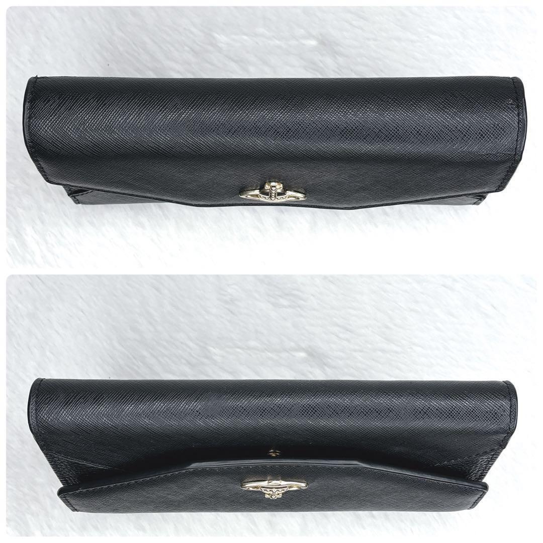 Vivienne Westwood オーブ金具 エンボスレザー 三つ折り財布