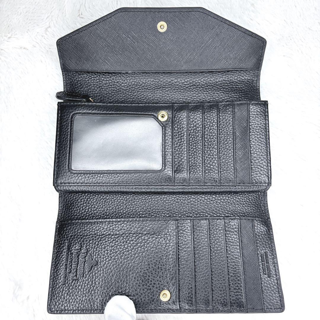 Vivienne Westwood オーブ金具 エンボスレザー 三つ折り財布