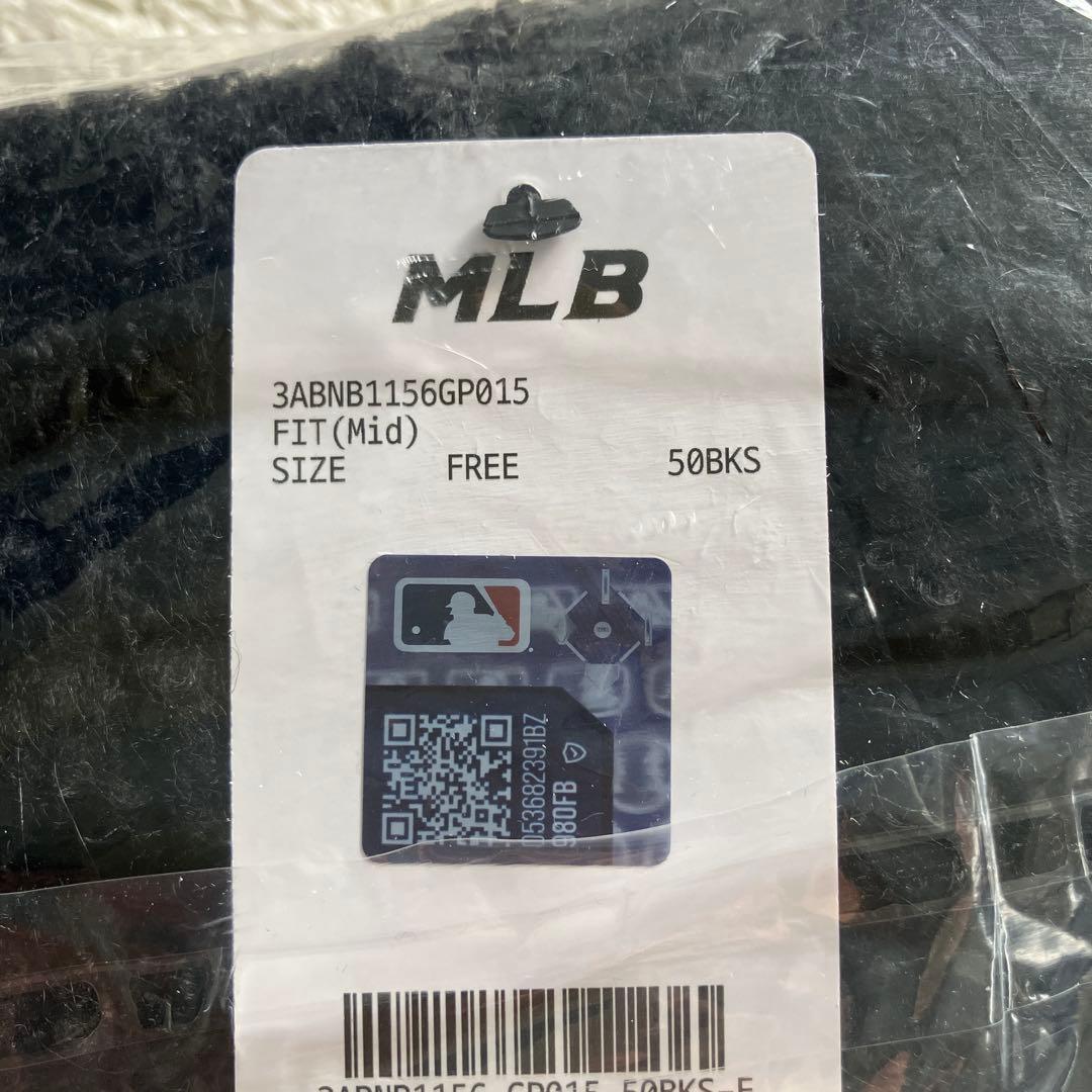 【新品未使用】 韓国限定MLB Korea 猫耳ビーニー カリナ着用 黒