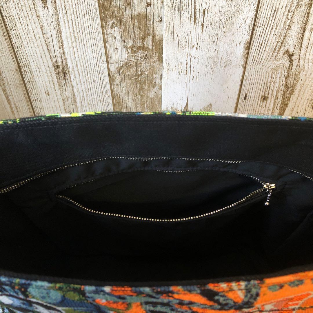 さとみ　デニムショルダーバッグ　ブラック　スプレー