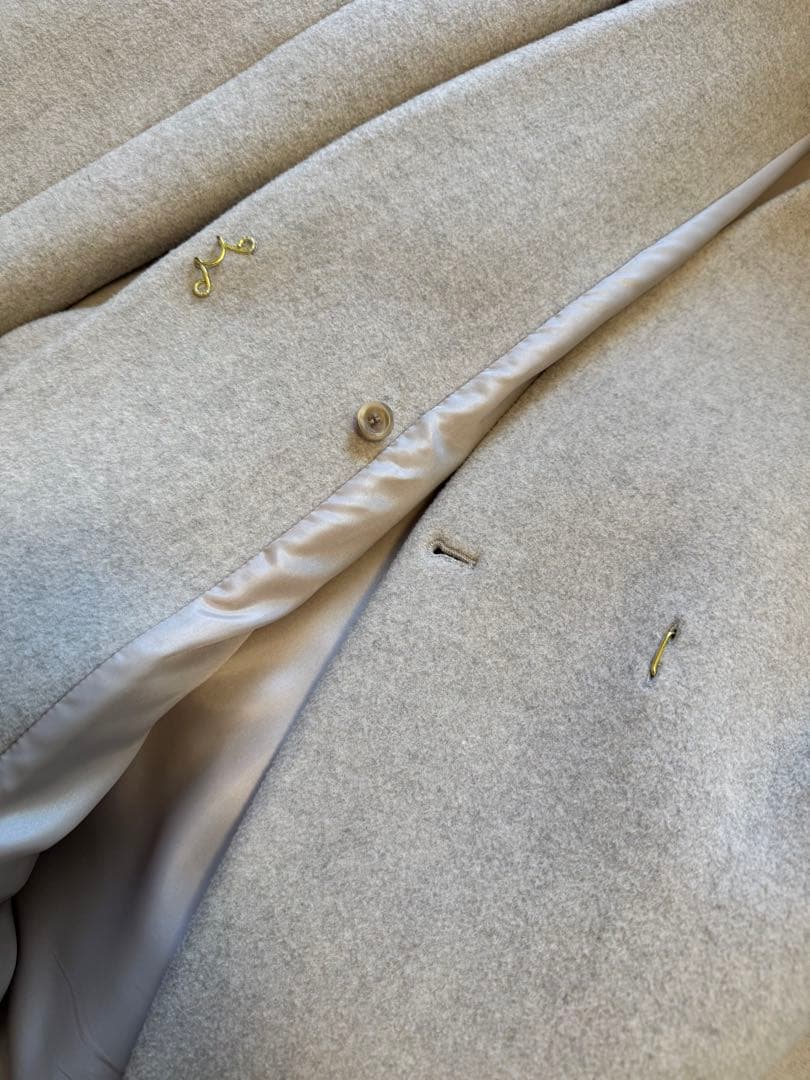 【美品】ノーブルnoble MTRウールカシミヤミニマルVコート(38)