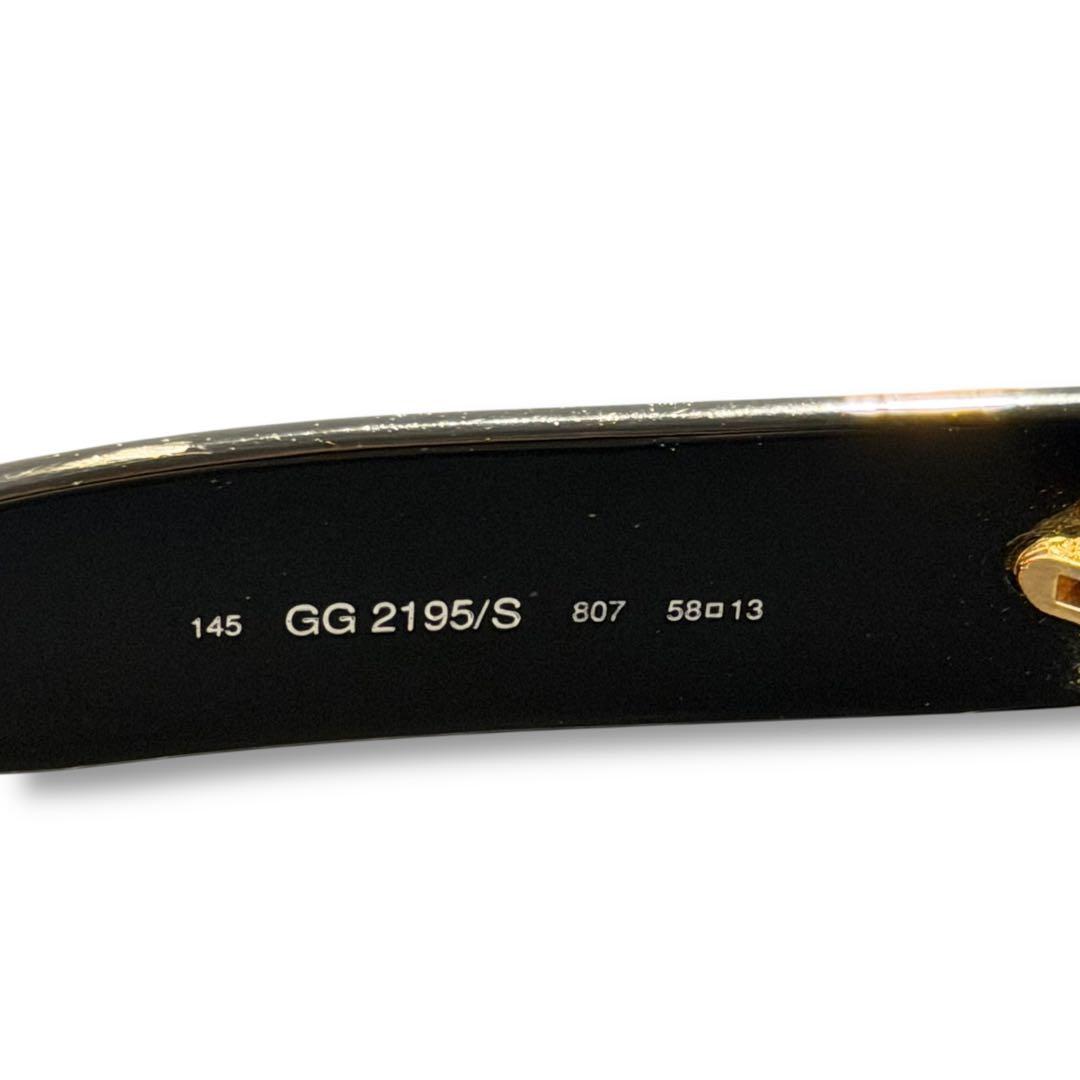 GUCCI グッチ サングラス GG2195/S ブラック×ゴールド　ダブルG