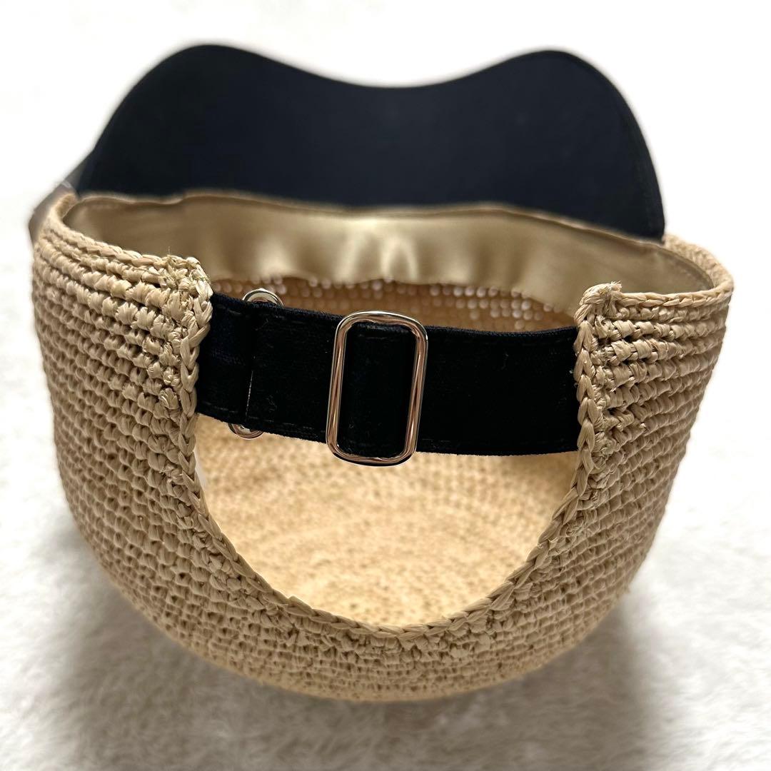 未使用 HELEN KAMINSKI ラフィア キャップ VIVETTE 黒