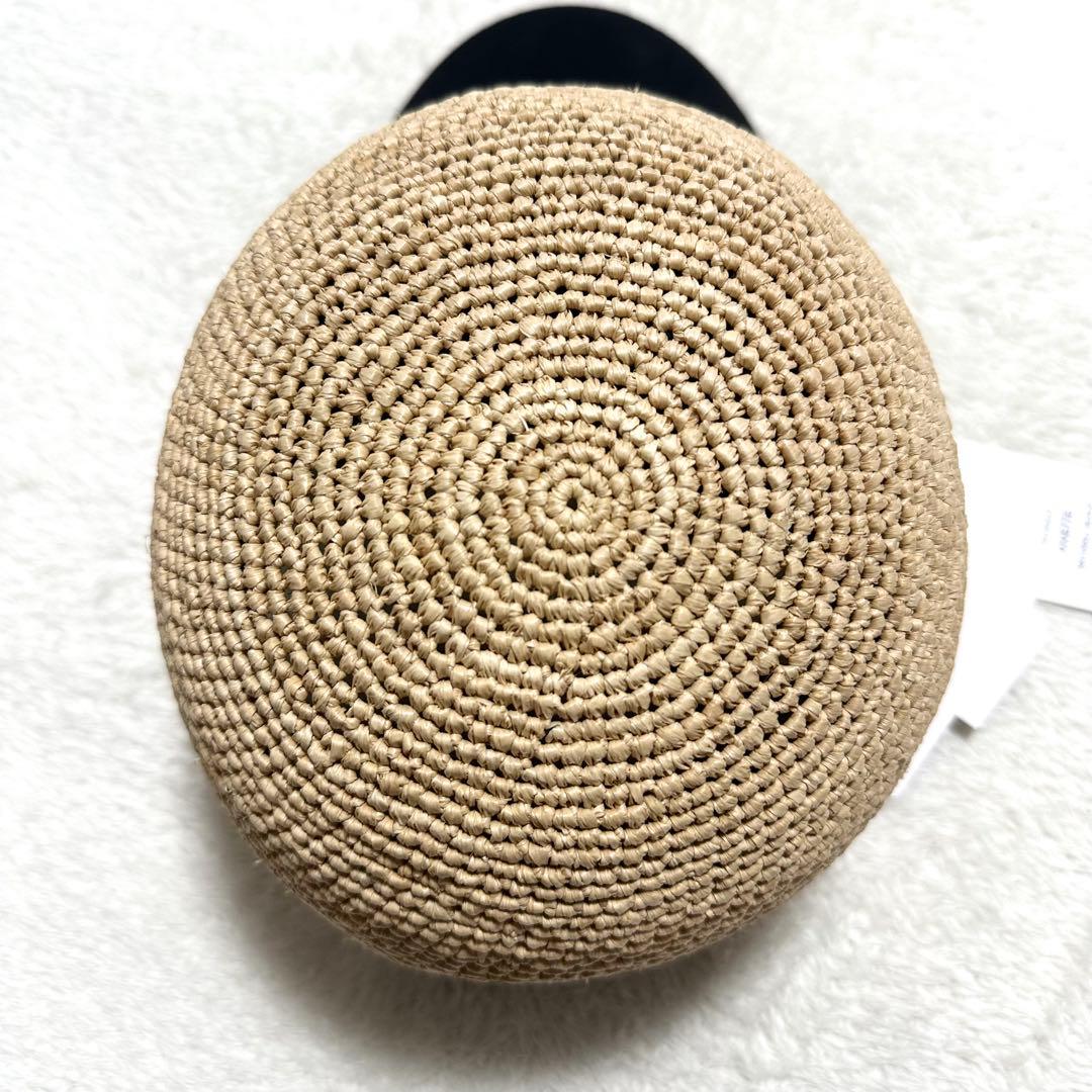 未使用 HELEN KAMINSKI ラフィア キャップ VIVETTE 黒