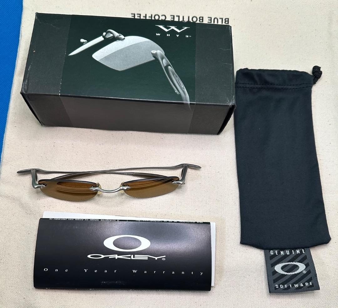 【希少・美品】OAKLEY Why3　ビンテージサングラス　外箱・マイクロバッグ