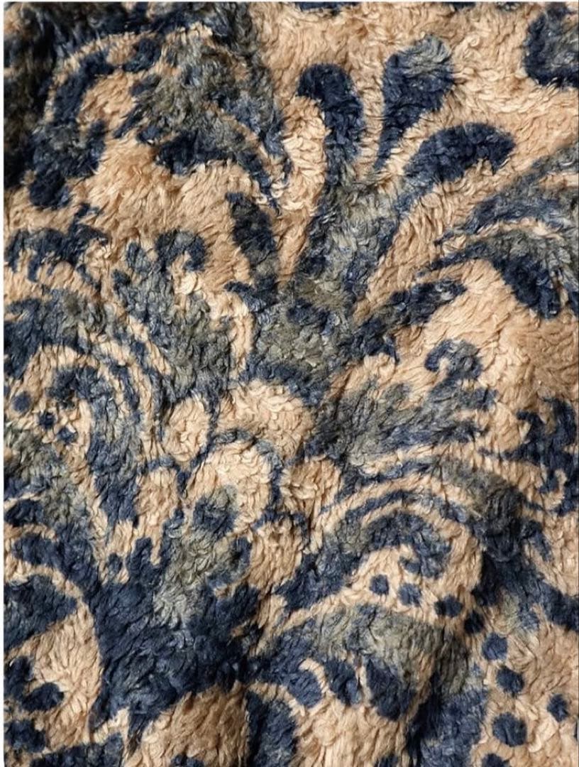 美品KAPITAL ダマスク柄フリーススナップT