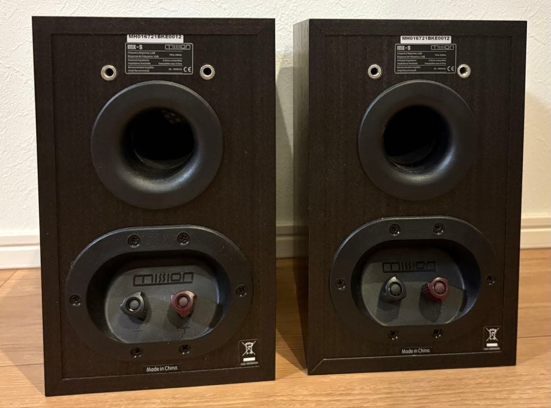 MISSION MX-S ブラック ブックシェルフスピーカー
