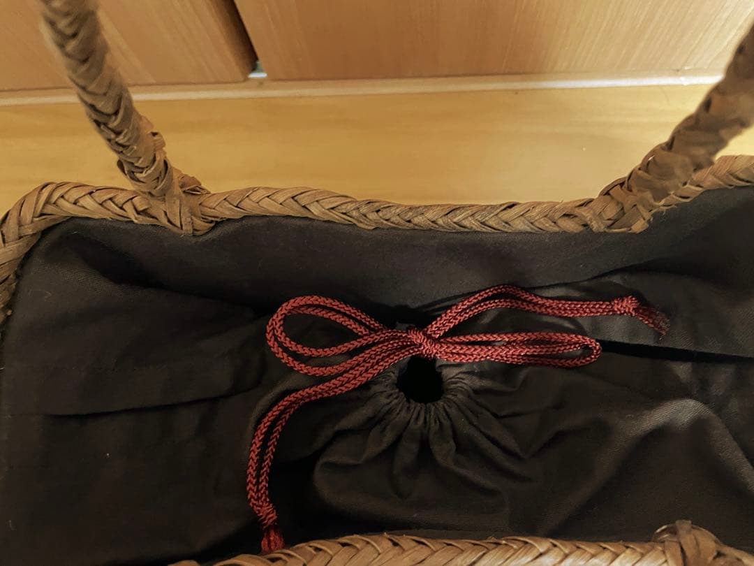 会津山葡萄かごバッグ財布付きと ナノユニバースバッグ