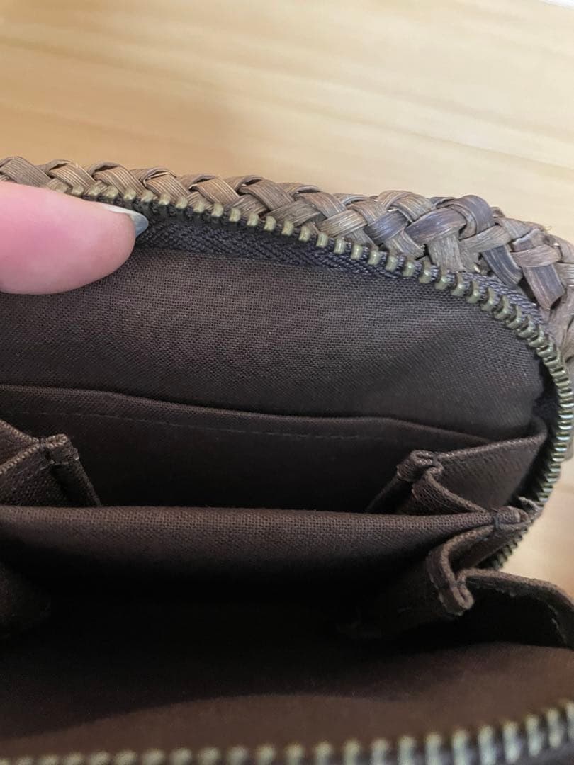 会津山葡萄かごバッグ財布付きと ナノユニバースバッグ