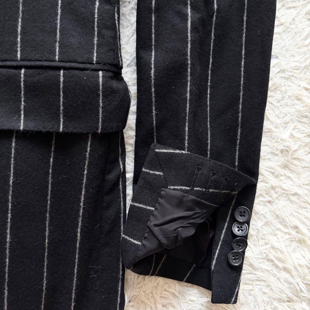 <美品>TAGLIATORE×ブリッラ ブラック ウール スーツ サイズ42