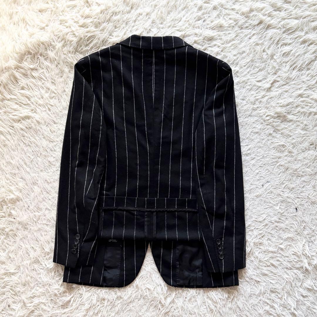 <美品>TAGLIATORE×ブリッラ ブラック ウール スーツ サイズ42