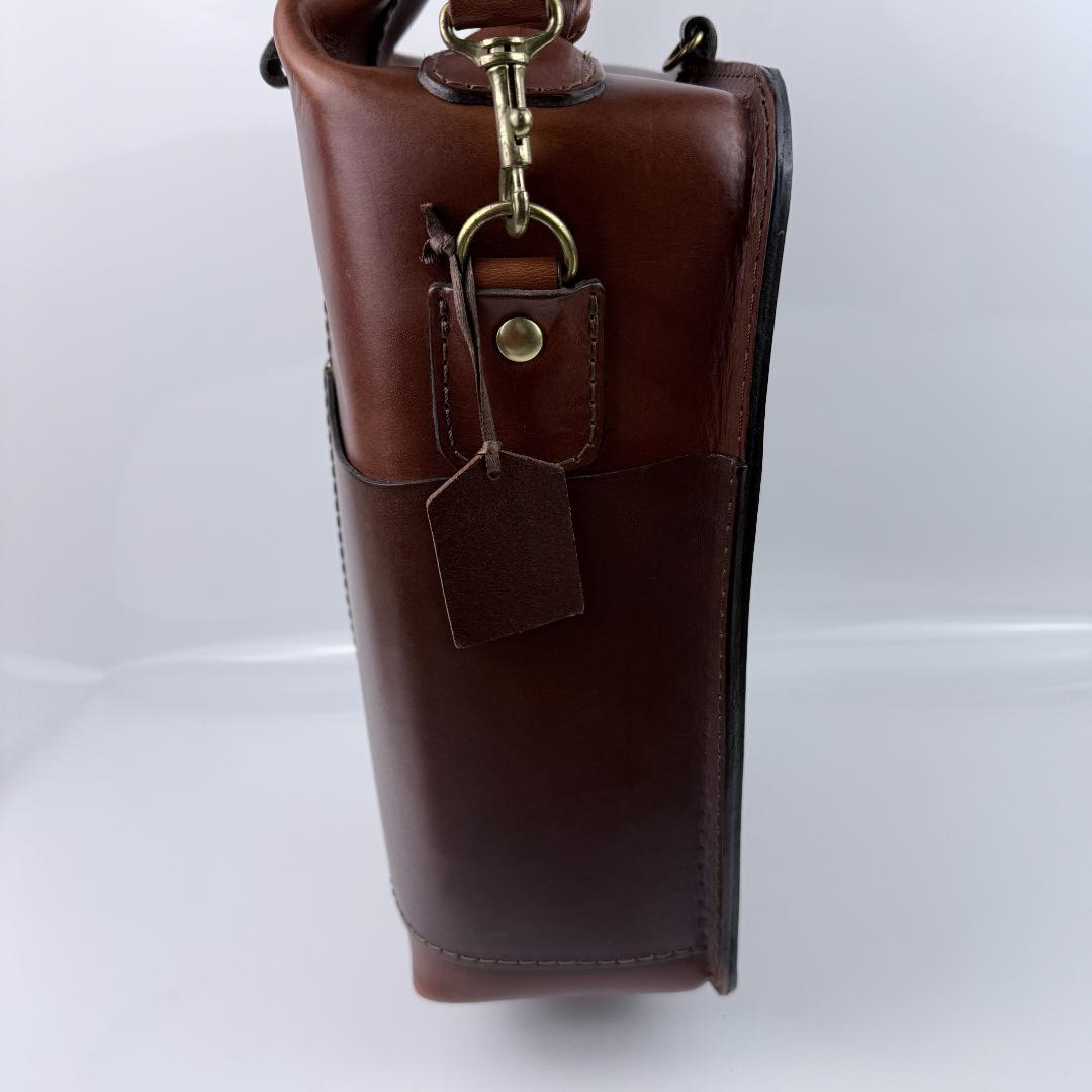 美品 HERZ カブトムシ 2way ショルダーバッグ M 革鞄 40th