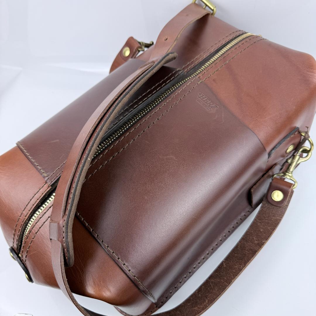 美品 HERZ カブトムシ 2way ショルダーバッグ M 革鞄 40th