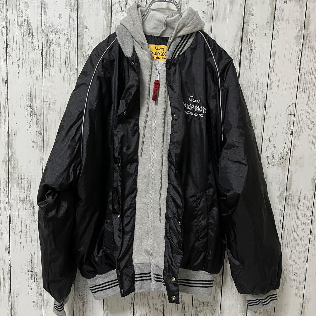 ゲーリーヤマモト 90s スタジャン ブラック ヴィンテージ Lサイズ.