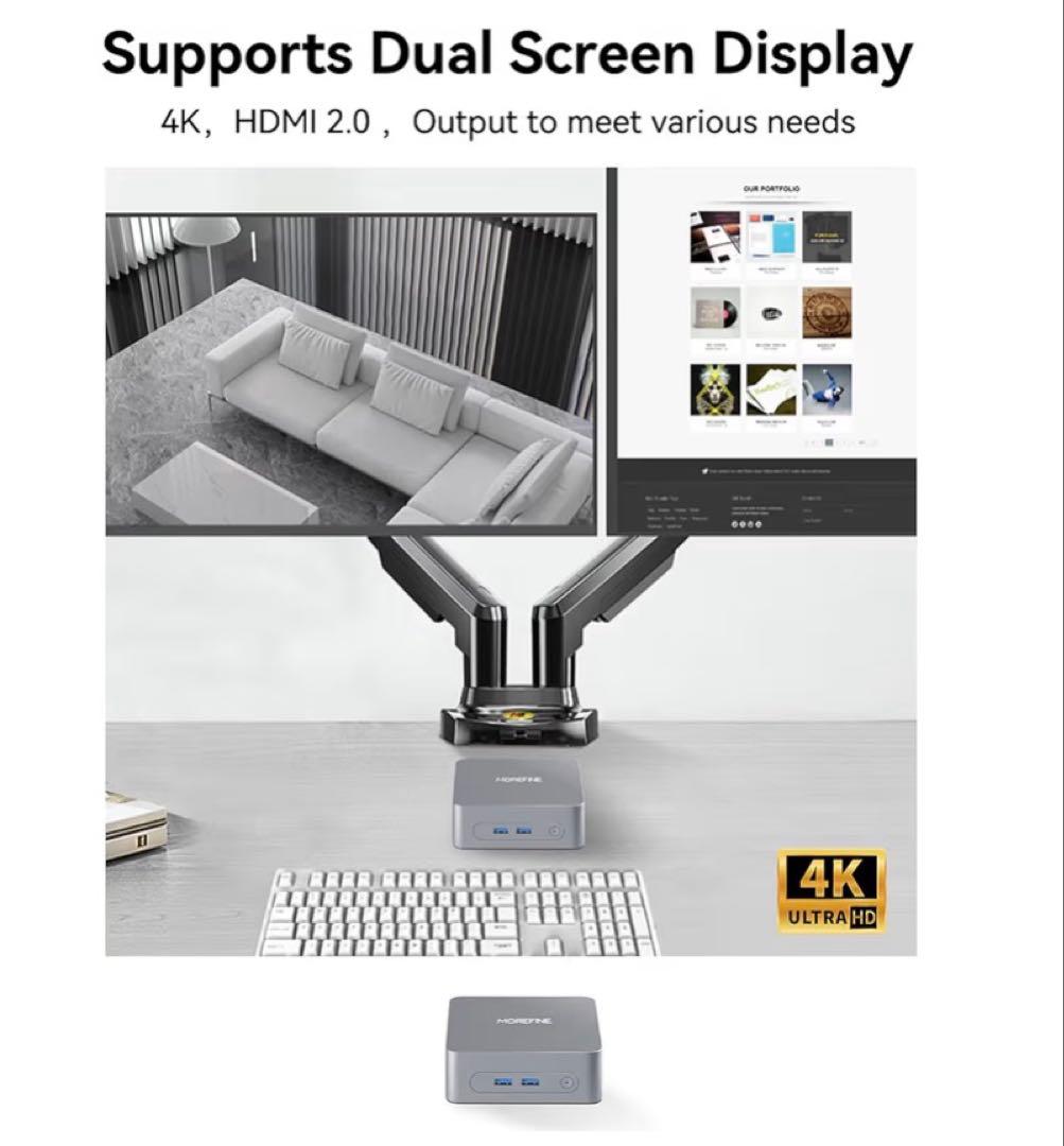 新品未開封N150 MOREFINE ミニPC Win11Pro 8GBDDR4