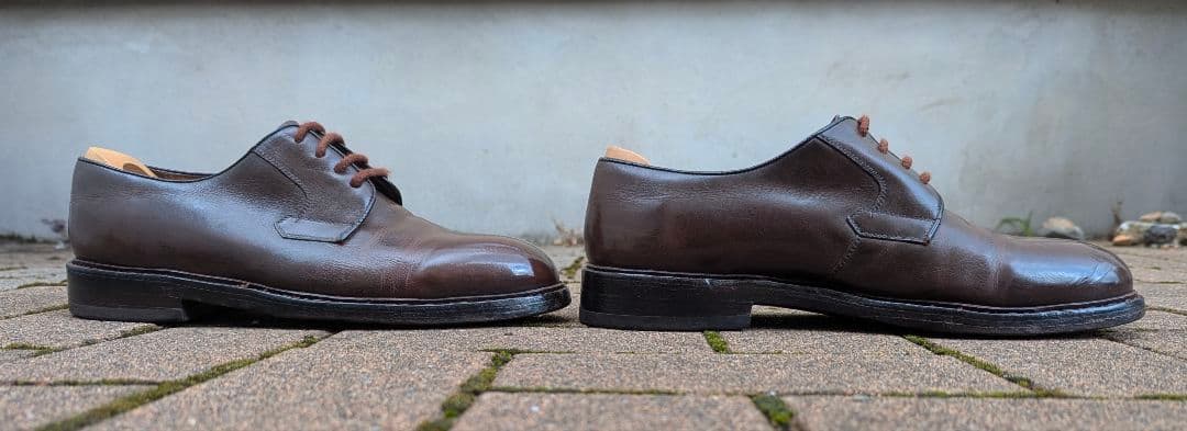 魅惑の東欧靴ハインリッヒディンケラッカープレーントゥ8 1/2訳有格安出品！